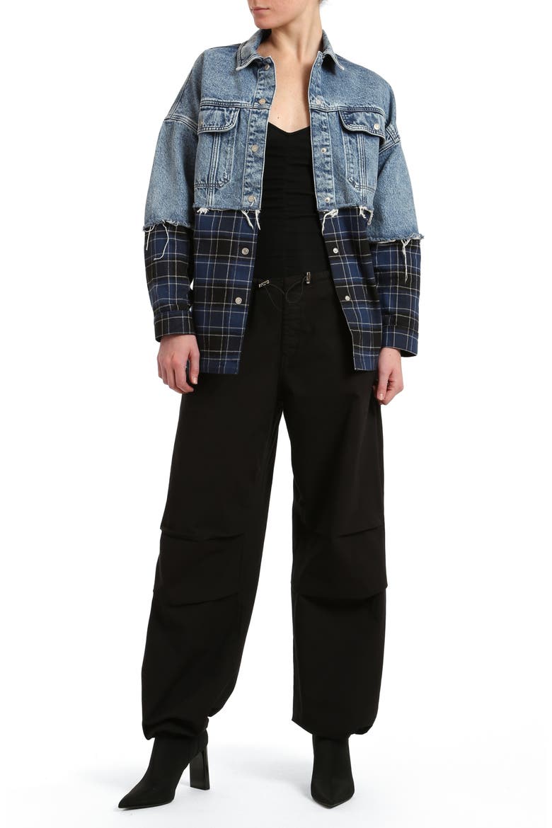 Hill Toggle Waist Wide Leg Cargo Pants, Alternate, color, DARK SMOKE MOVE