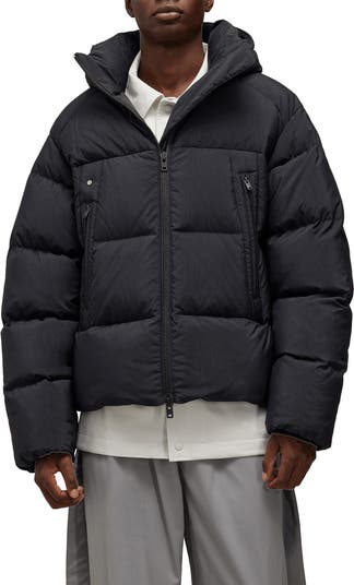 Down Puffer Jacket With Removable Hood