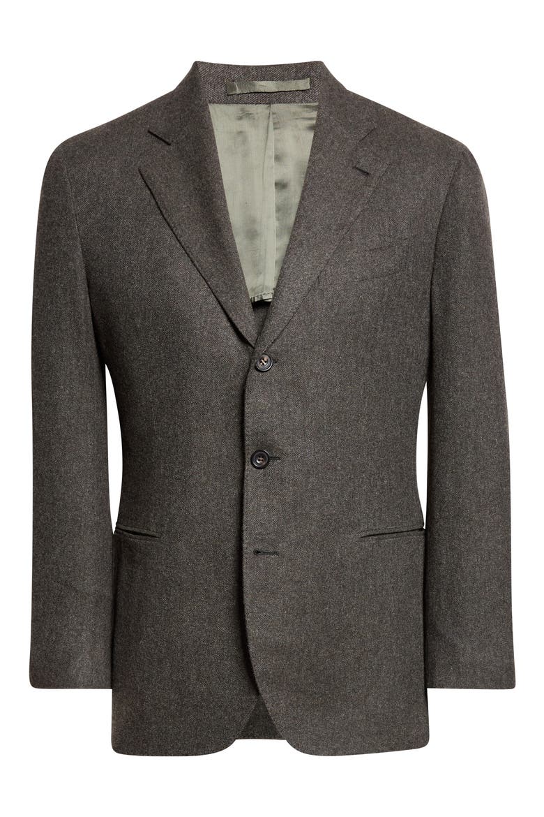 Waverly Cashmere Sport Coat, Main, color, OLIVE