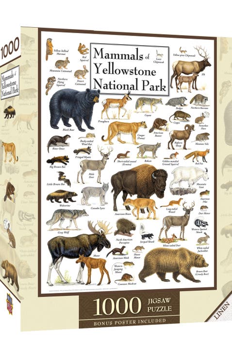 Mammals of Yellowstone 1000 Piece Puzzle