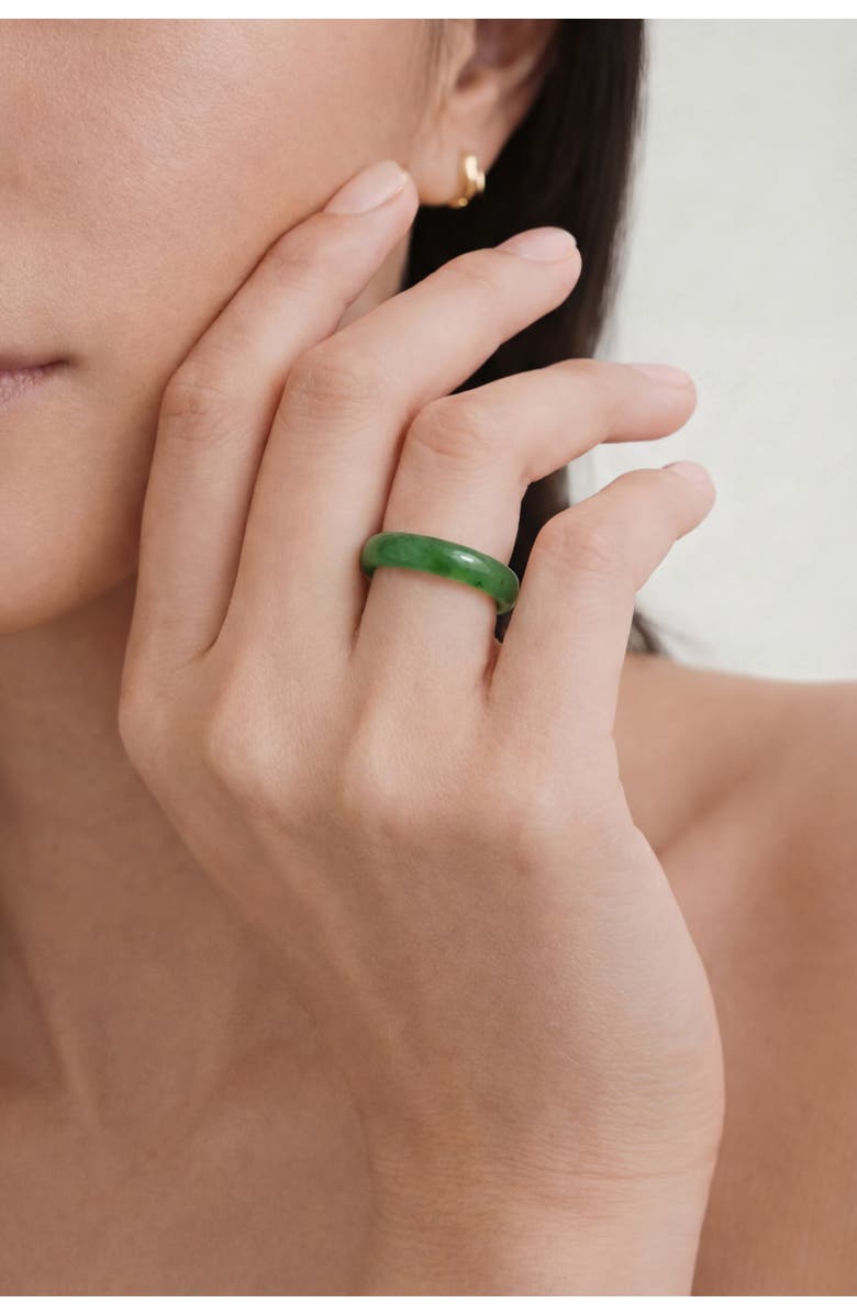 seree Evergreen  Green Jade Ring, Alternate, color, Green