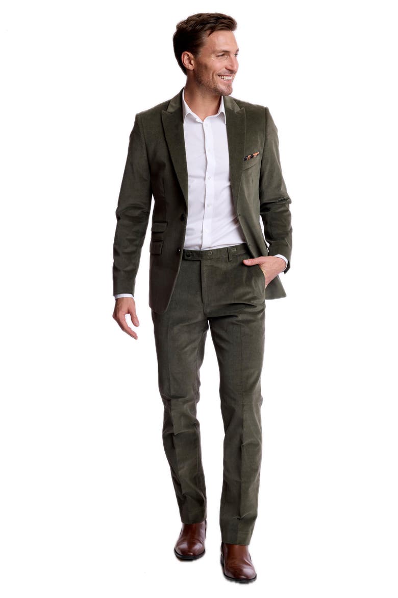 Downing Slim Fit Stretch Cotton Pants, Alternate, color, DARK SAGE