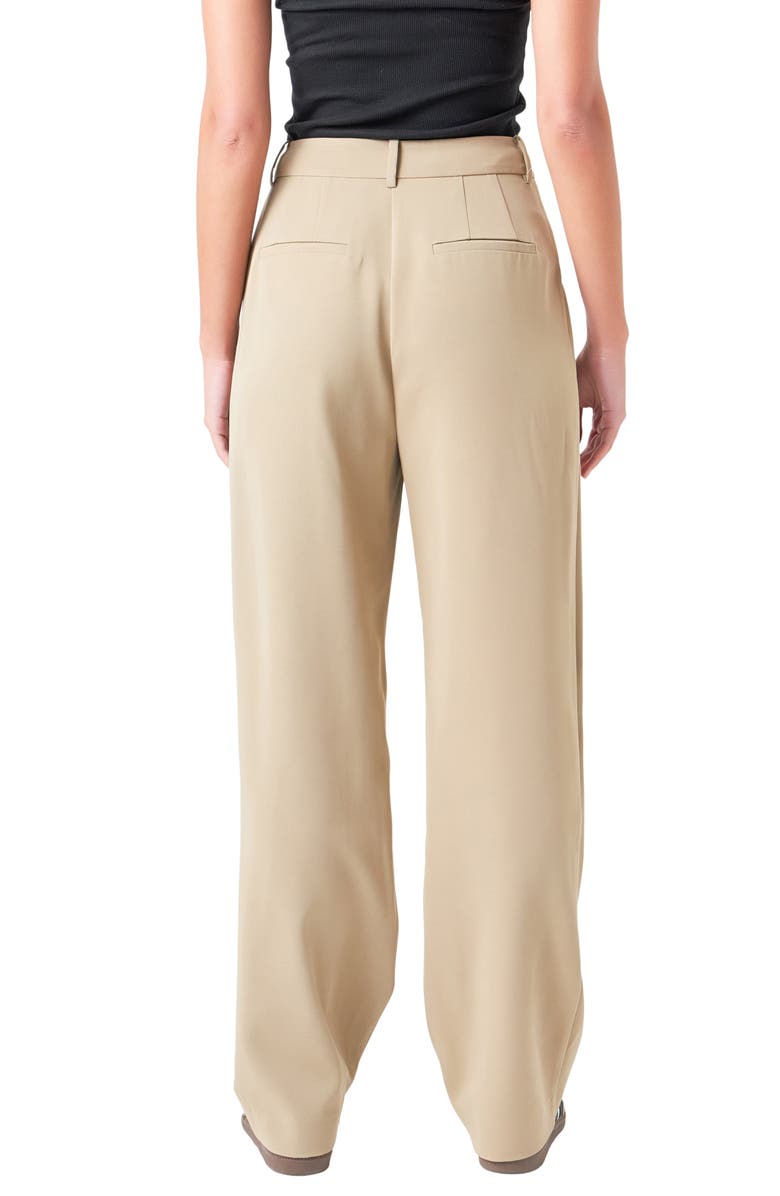 Grey Lab High Waist Wide Leg Pants, Alternate, color, Khaki