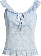BP. Pretty Lace Ruffle Tank