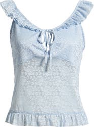 BP. Pretty Lace Ruffle Tank