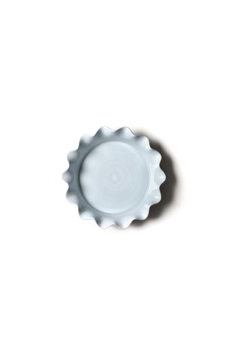 Iris Blue Drop 9 Ruffle Pie Dish, Alternate, color, Blue