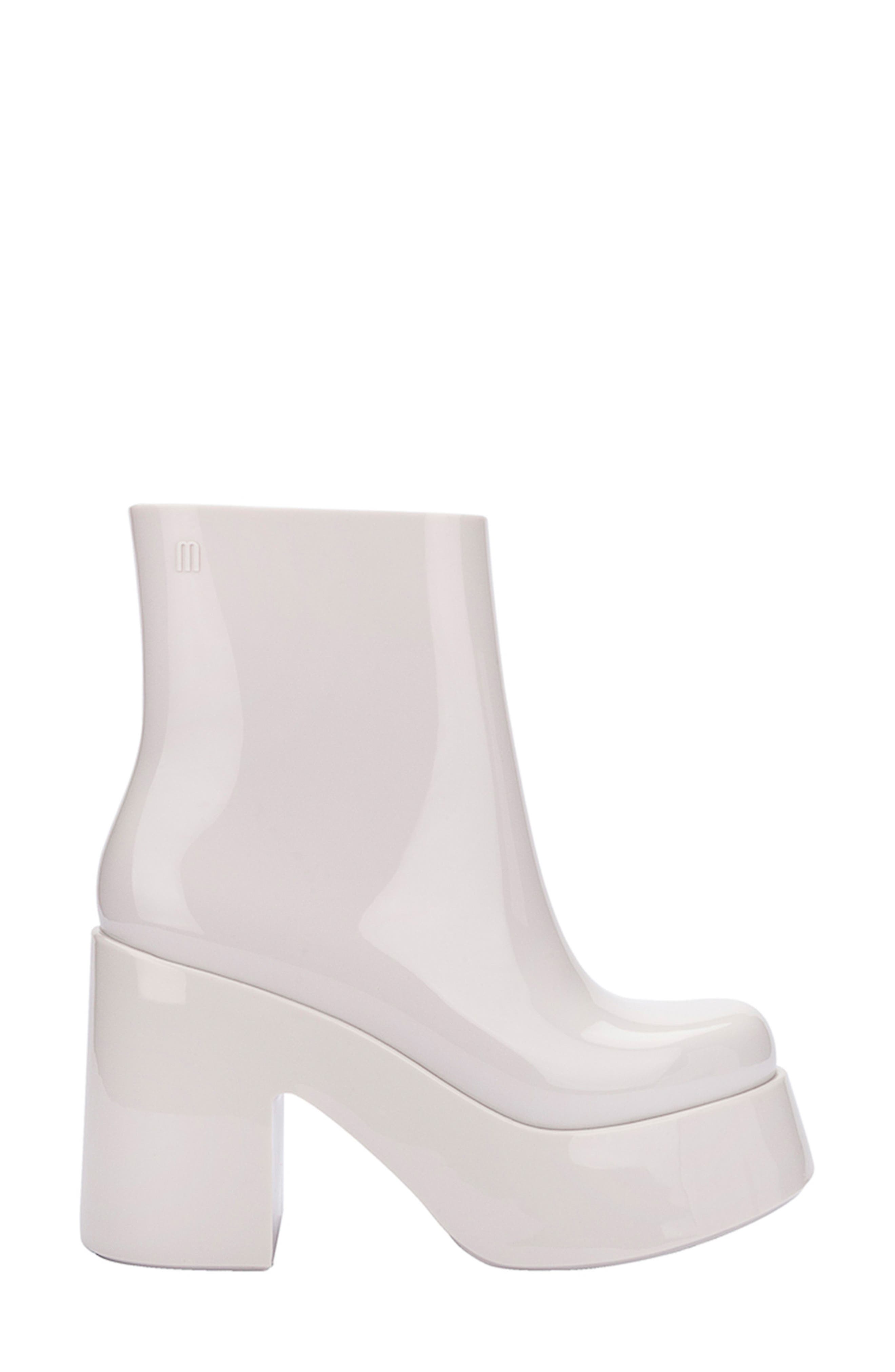 Melissa Nubia II Platform Bootie, Alternate, color, White
