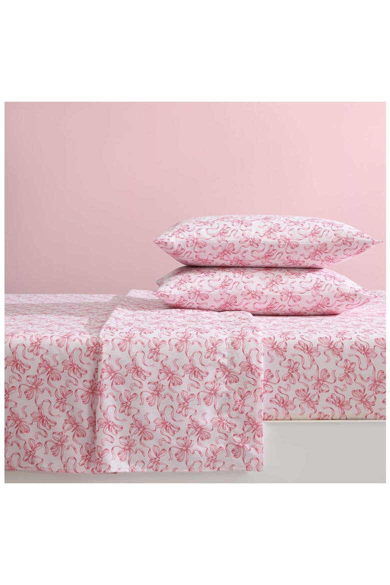 Ballet Bows Sheet Set, Alternate, color, PINK