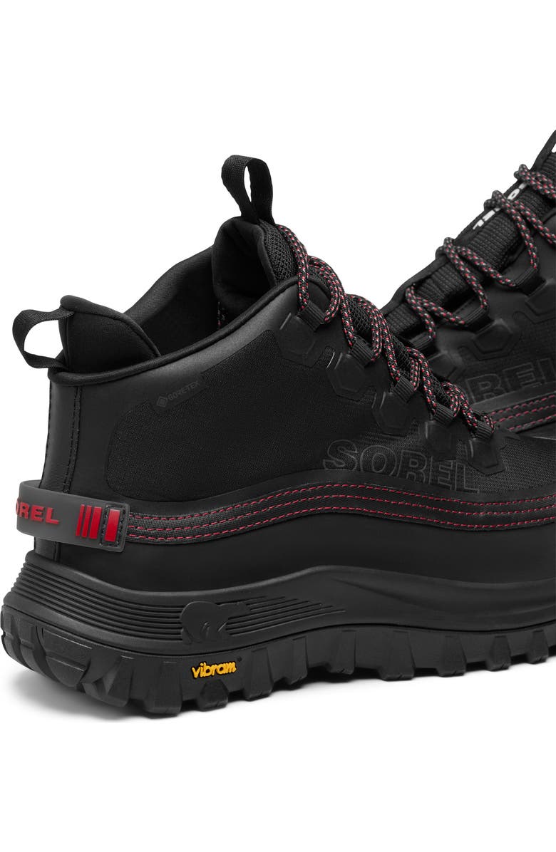 SOREL CALLSIGN HORIZON<sup>™</sup> Mid GTX Gore-Tex<sup>®</sup> Waterproof Sneaker, Alternate, color, Black/ Bright Red