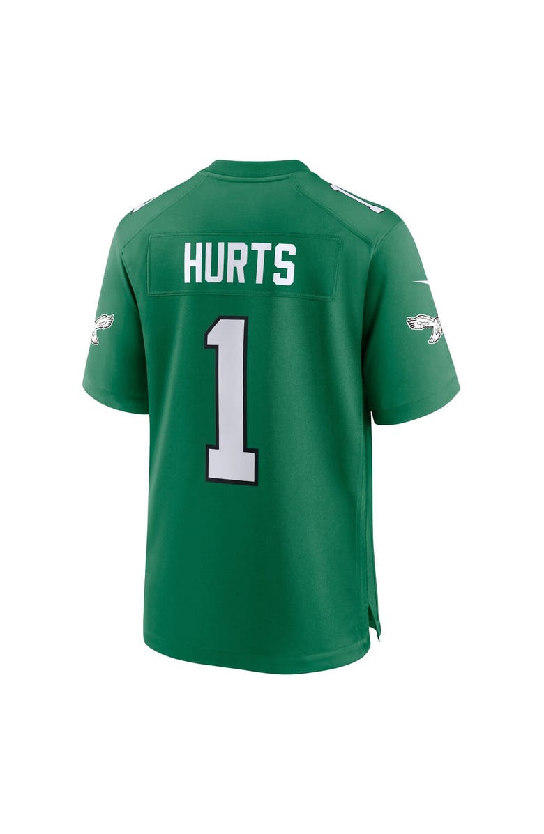 Nike Youth Nike Jalen Hurts Kelly Green Philadelphia Eagles Game Jersey, Alternate, color, Kelly Green