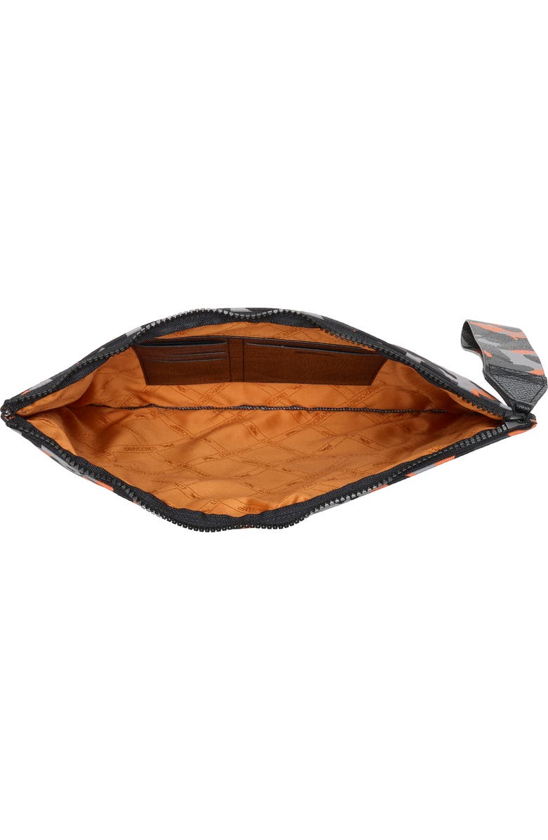 Longchamp Camo Top Zip Wrislet, Alternate, color, Cement