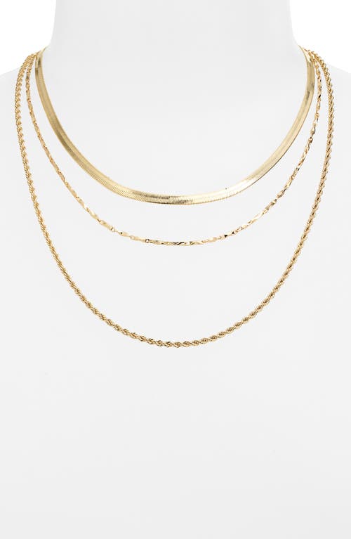 Panacea Set Of 3 Chain Necklaces