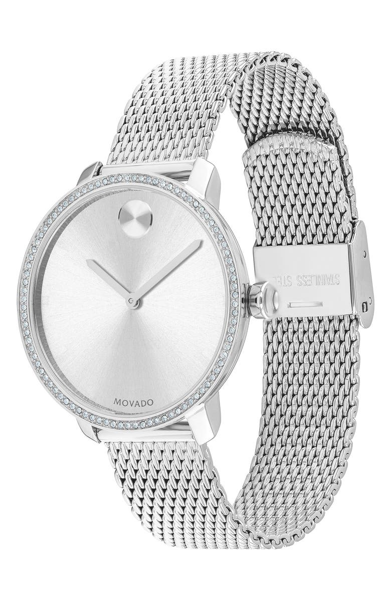 Movado Bold Mesh Strap Watch, 34mm, Alternate, color,