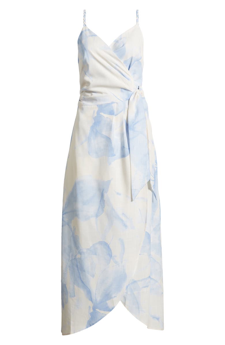 BOAMAR Vera Floral Print Faux Wrap Cover-Up Dress, Alternate, color, Blossom