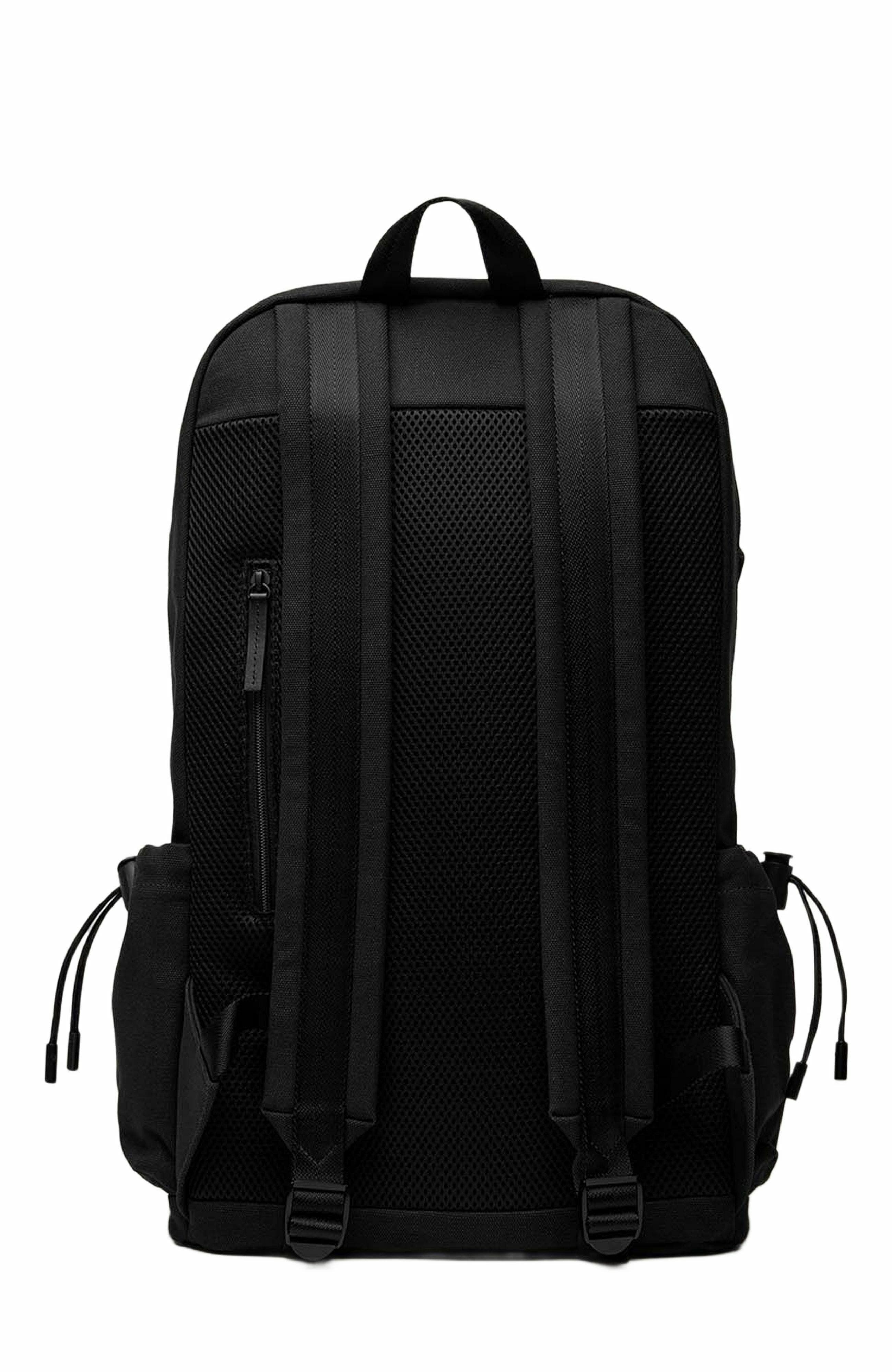 Want Les Essentiels Bishop Organic Cotton Canvas Backpack, Alternate, color, Black