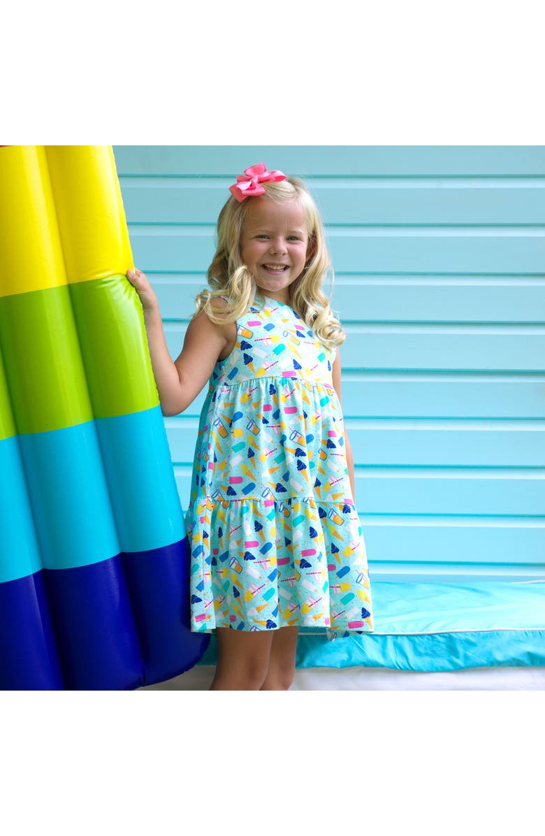 Rachel Riley Ice Cream Jersey Dress, Alternate, color, Blue