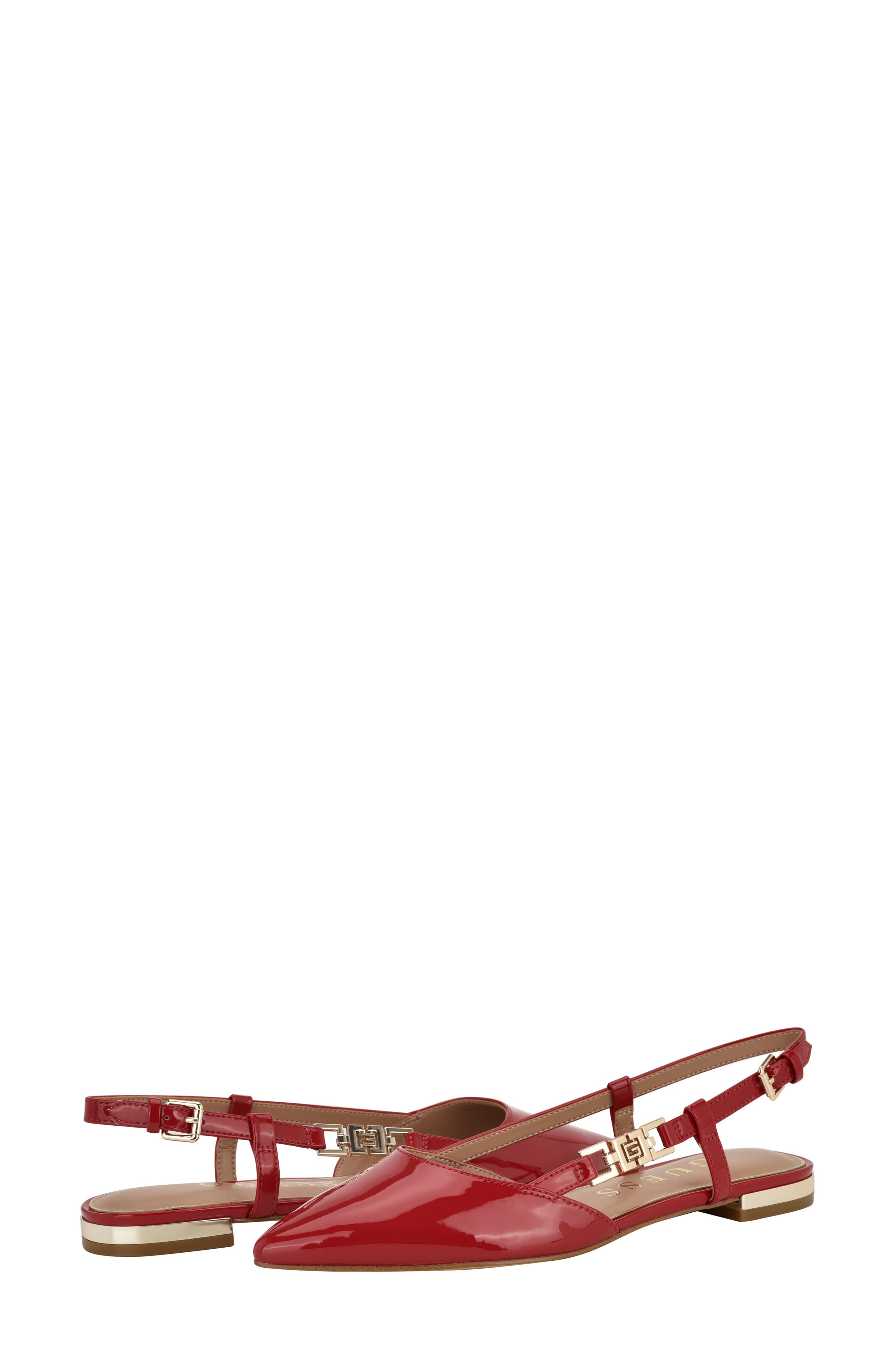 GUESS Franie Pointed Toe Slingback Flat, Alternate, color, 