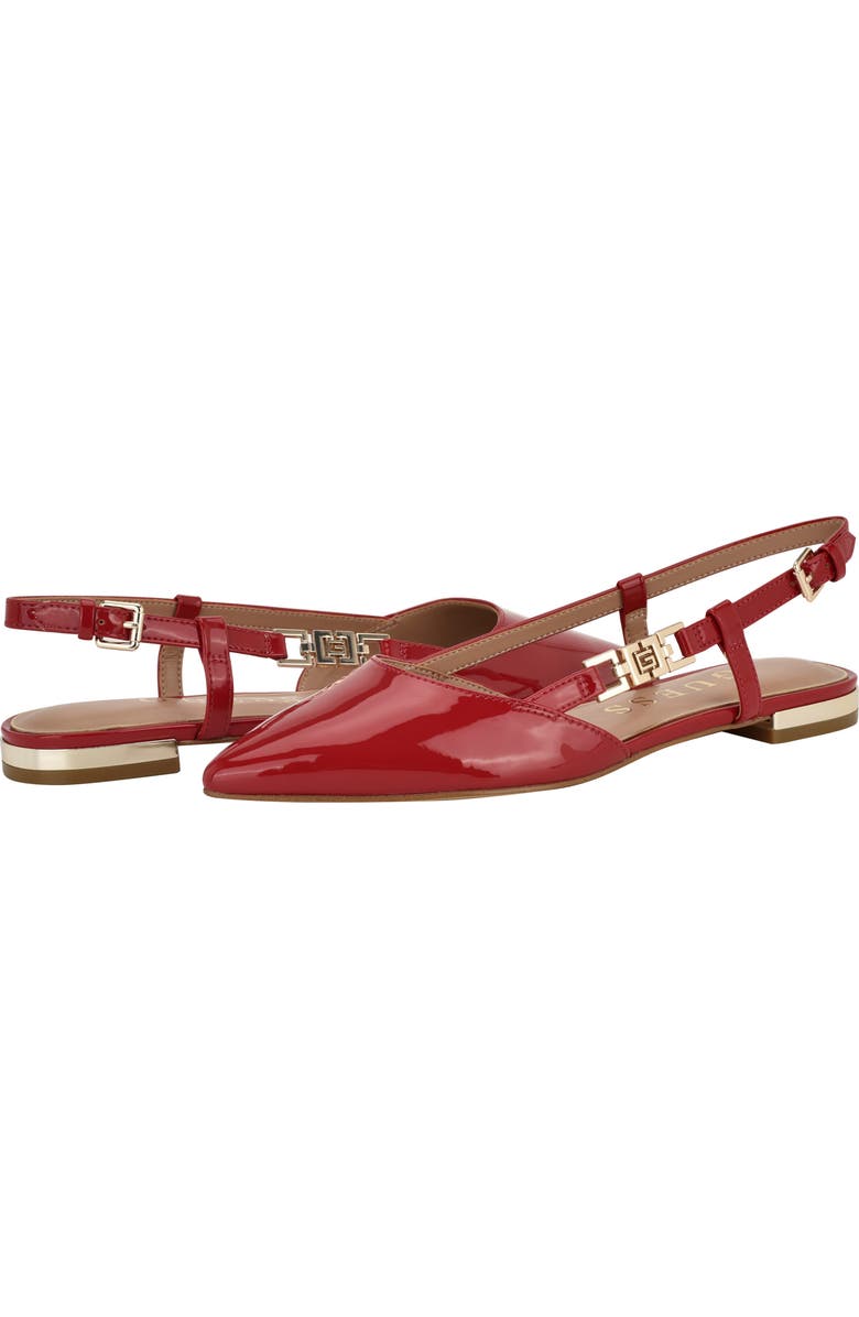 GUESS Franie Pointed Toe Slingback Flat, Alternate, color,