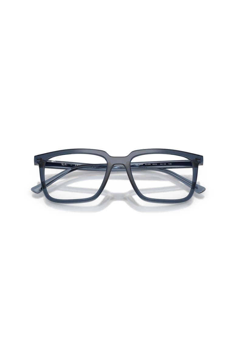 52mm Rectangle optical glasses, Alternate, color, Blue