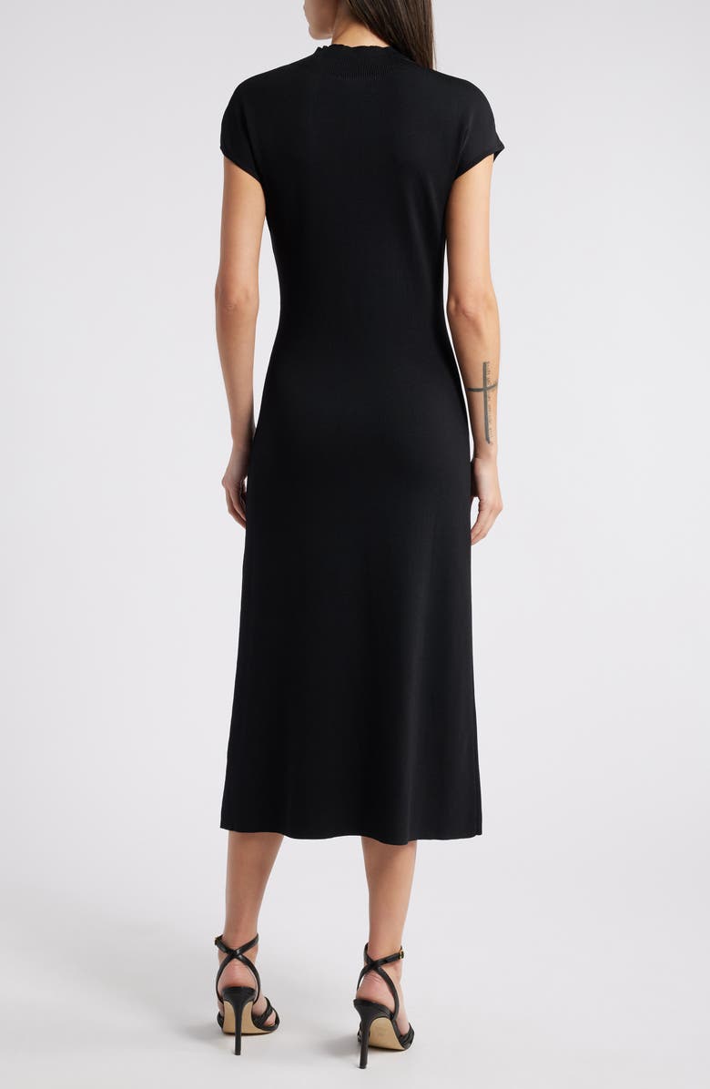 ZOE AND CLAIRE Mock Neck Fitted Midi Sweater Dress, Alternate, color,