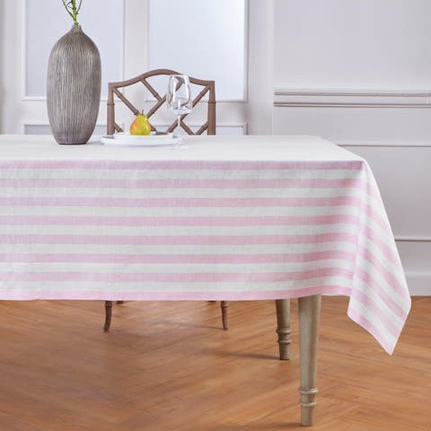 Linen Table Throw - Sorrento Stripe