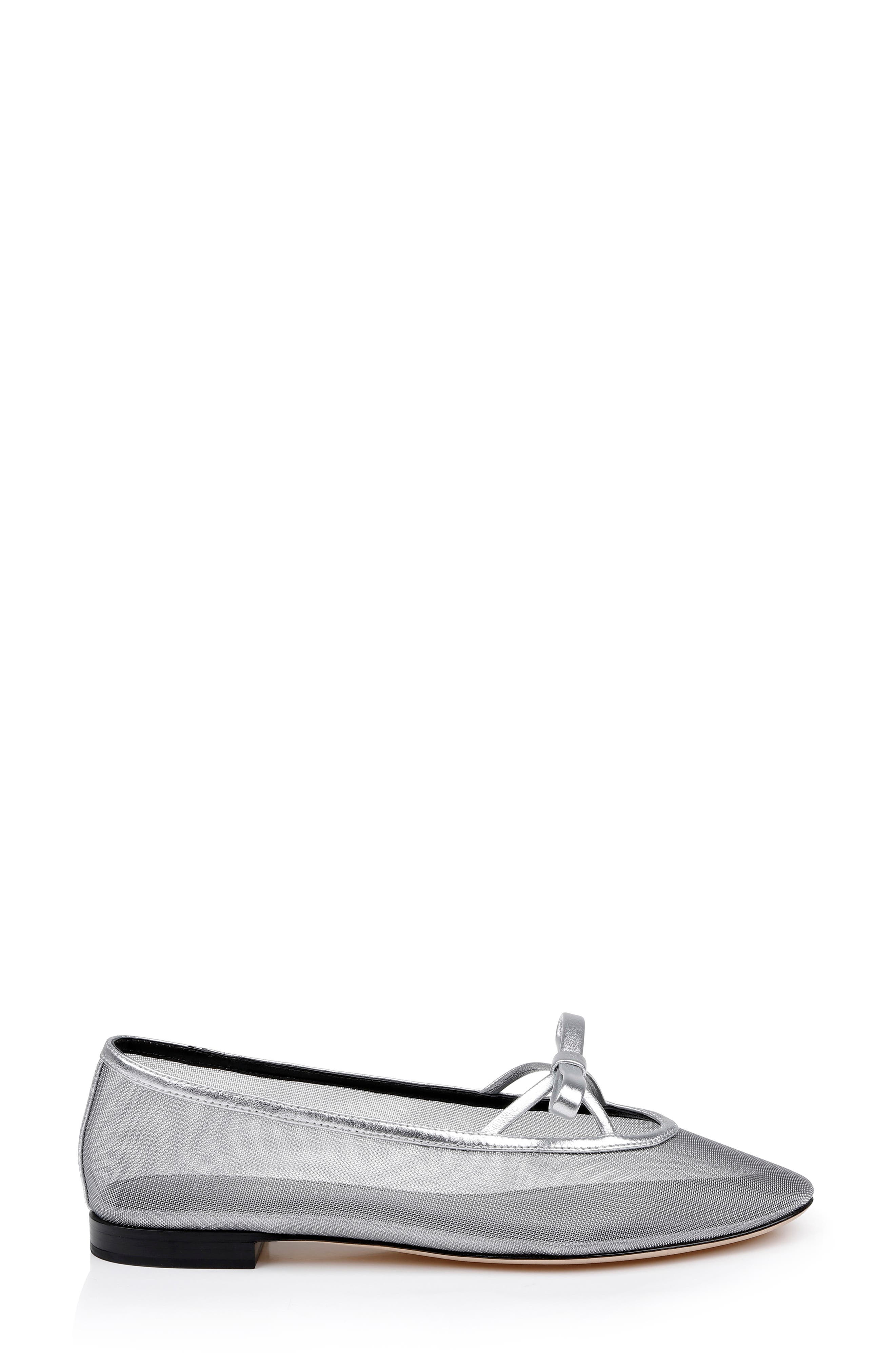 Dee Ocleppo Dixon Mary Jane Ballet Flat, Alternate, color, Silver Metallic