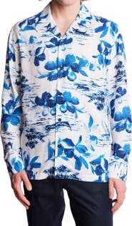 PAISLEY & GRAY Notched Collar Button-Up Shirt