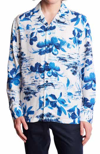 Notched Collar Button-Up Shirt