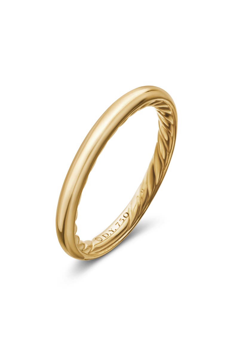David Yurman DY Eden Band Ring in 18K Yellow Gold, Alternate, color,