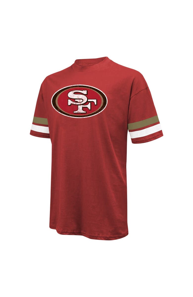 Majestic Threads Men's Majestic Threads Nick Bosa Scarlet San Francisco 49ers Name & Number Oversize Fit T-Shirt, Alternate, color, Scarlet