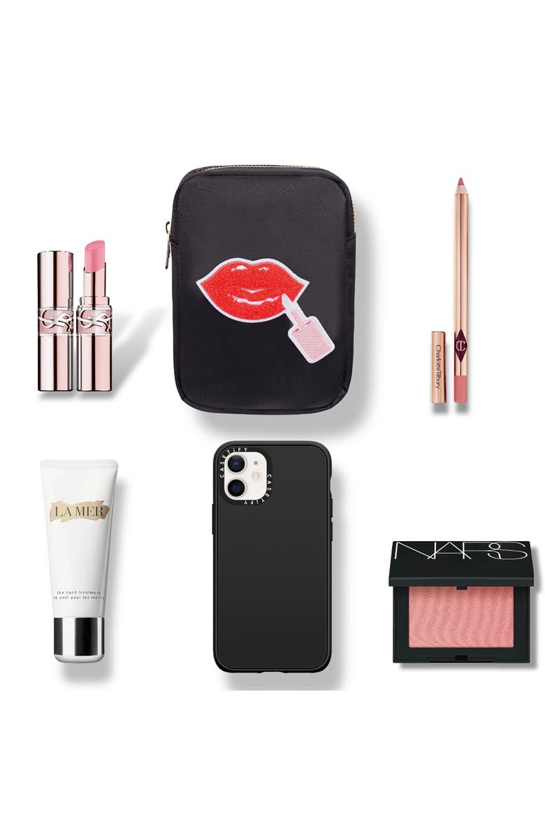 Bloc Bags Mini Lipgloss Cosmetics Bag, Alternate, color, Black