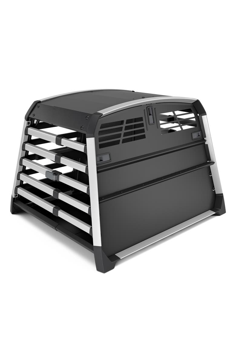 Thule Allax Double Medium Dog Travel Crate, Alternate, color, Black/ Silver