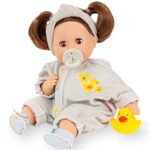 Cosy Aquini Little Duck, 13" Floating Bath Doll, Collectible Toy, Kids 3+