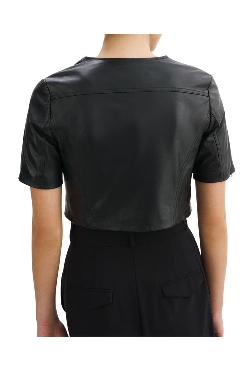LAMARQUE Kirsi | Cropped Biker Jacket, Alternate, color, Black