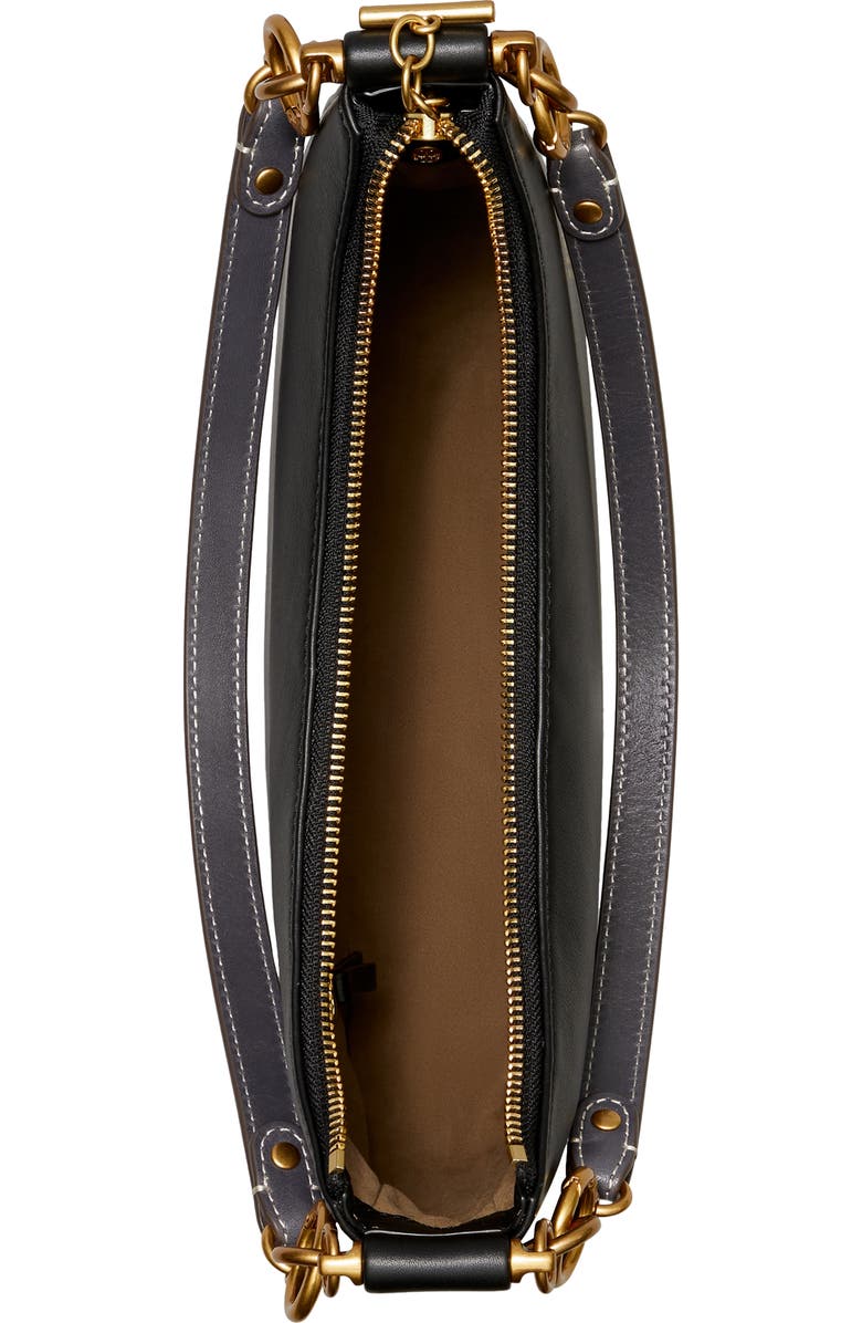 Tory Burch 151 Mercer Leather Crescent Bag, Alternate, color,