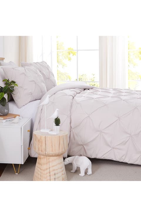 Pinch Pintuck Duvet Cover Set