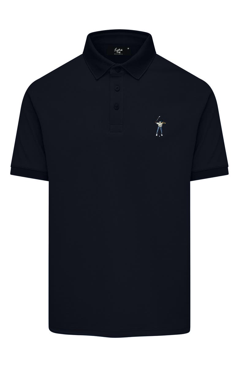 Eastside Golf Core Cotton Blend Piqué Polo, Main, color, Black