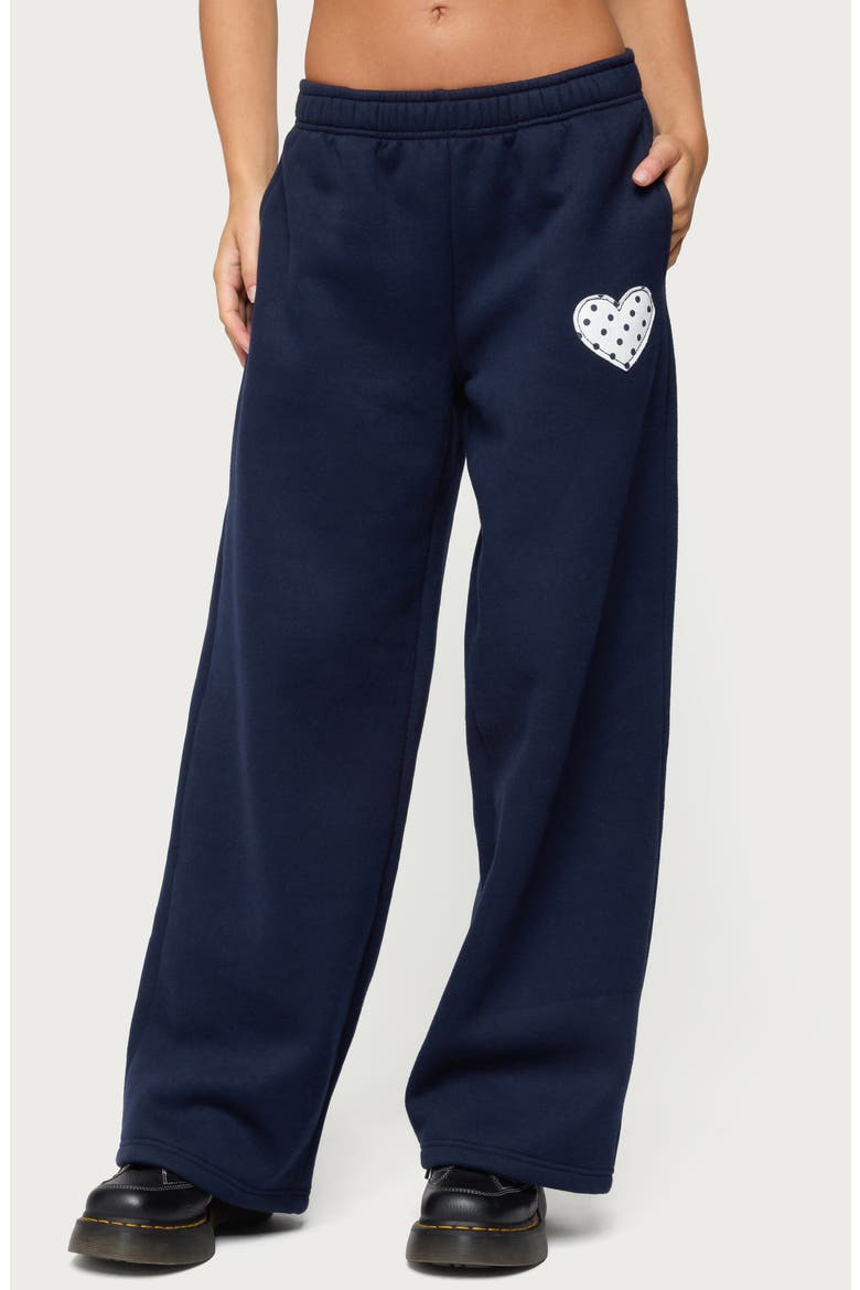 I Heart London Sweatpants, Main, color, NAVY