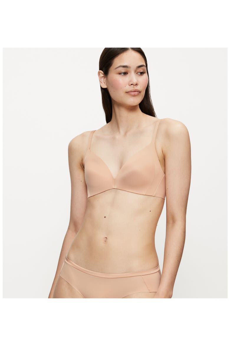 Body MakeUp Soft Touch Wireless Padded Bra, Alternate, color, Neutral Beige