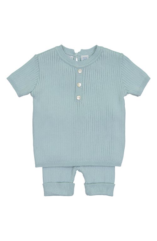 Feltman Brothers Knit Henley & Pants Set in Mint 