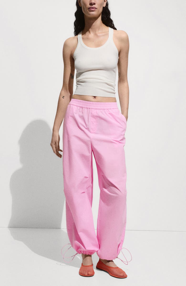 MANGO Cotton Parachute Pants, Alternate, color, 
