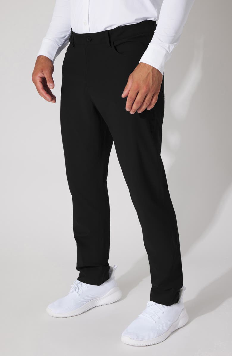 90 DEGREE BY REFLEX Tricot Prime Time Pants, Alternate, color, Black