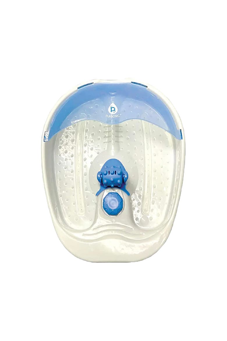 Foot Spa Massager with Tea Tree Foot Scrub, Main, color, Blue