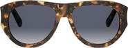 DIOR Glow A1I 55mm Gradient Pilot Sunglasses