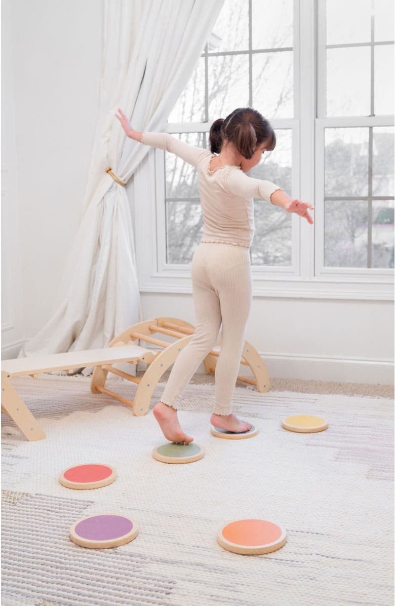 Poppyseed Play Wood Stepping Stones, Alternate, color, Multi Color