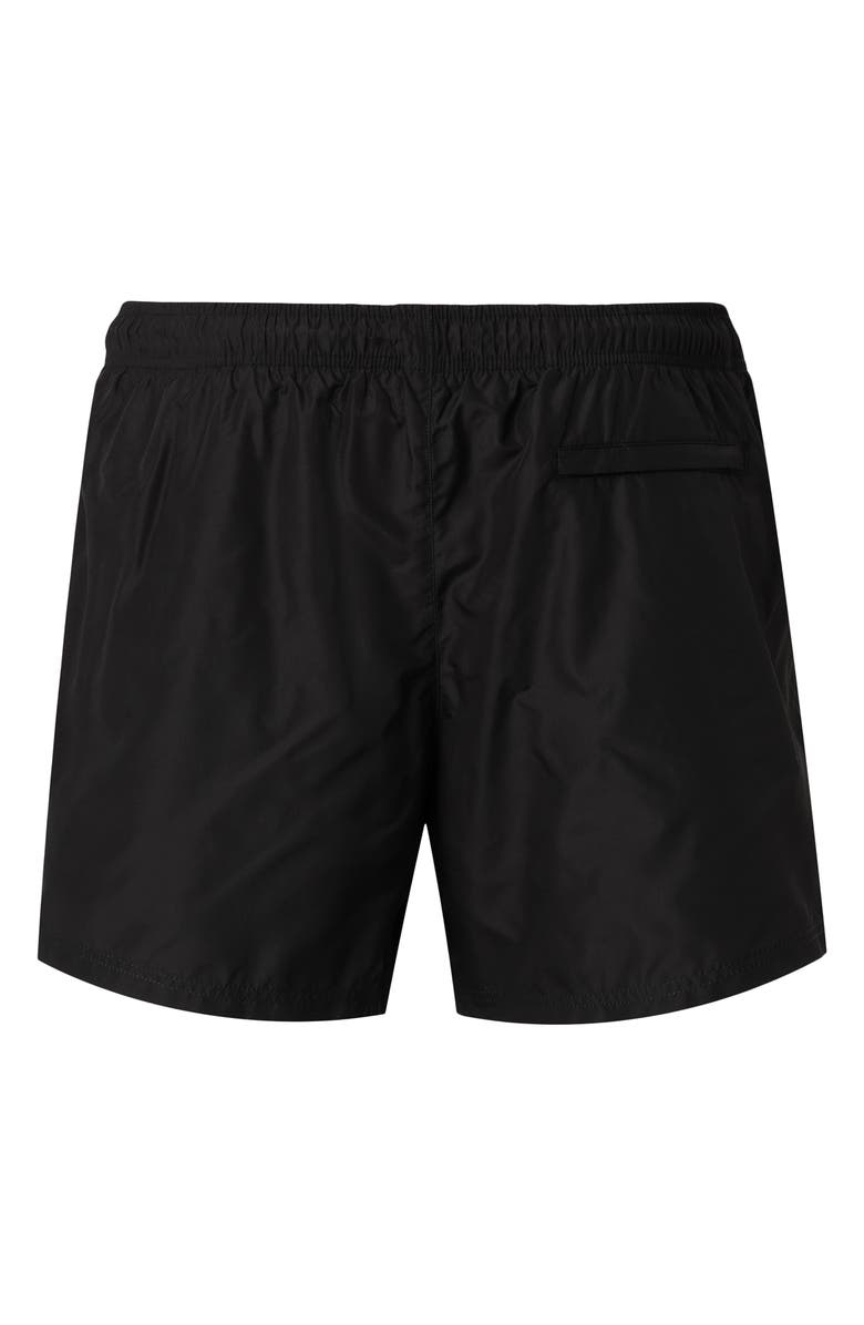 Eton Solid Swim Trunks, Alternate, color, Black