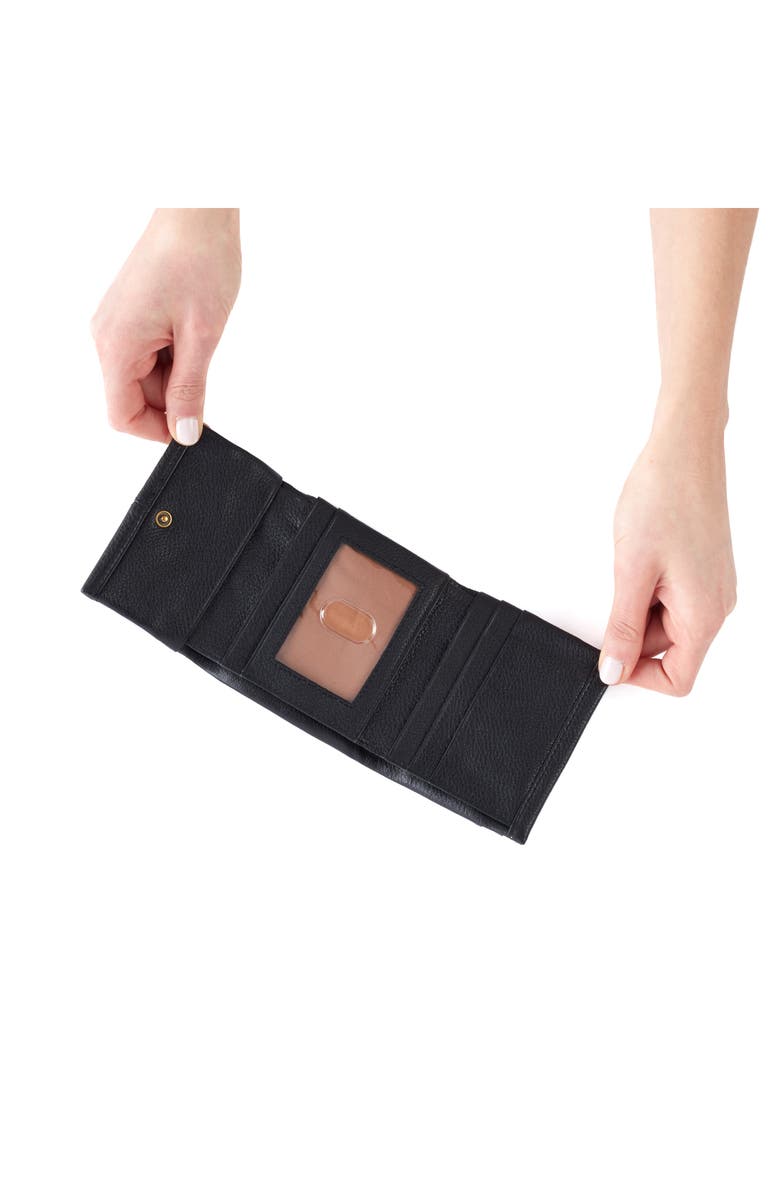HOBO Mini Keen Leather Trifold Wallet, Alternate, color, 