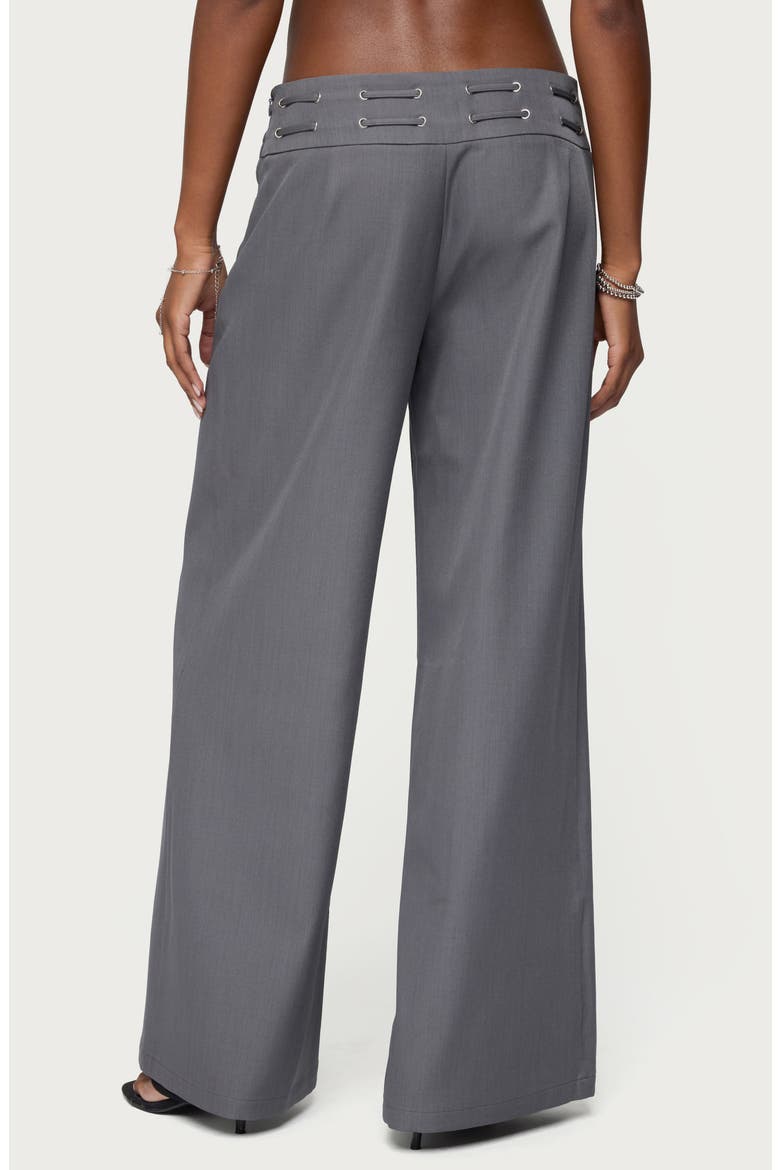 WIllard Baggy Belted Lace-Up Pants, Alternate, color, DARK-GRAY