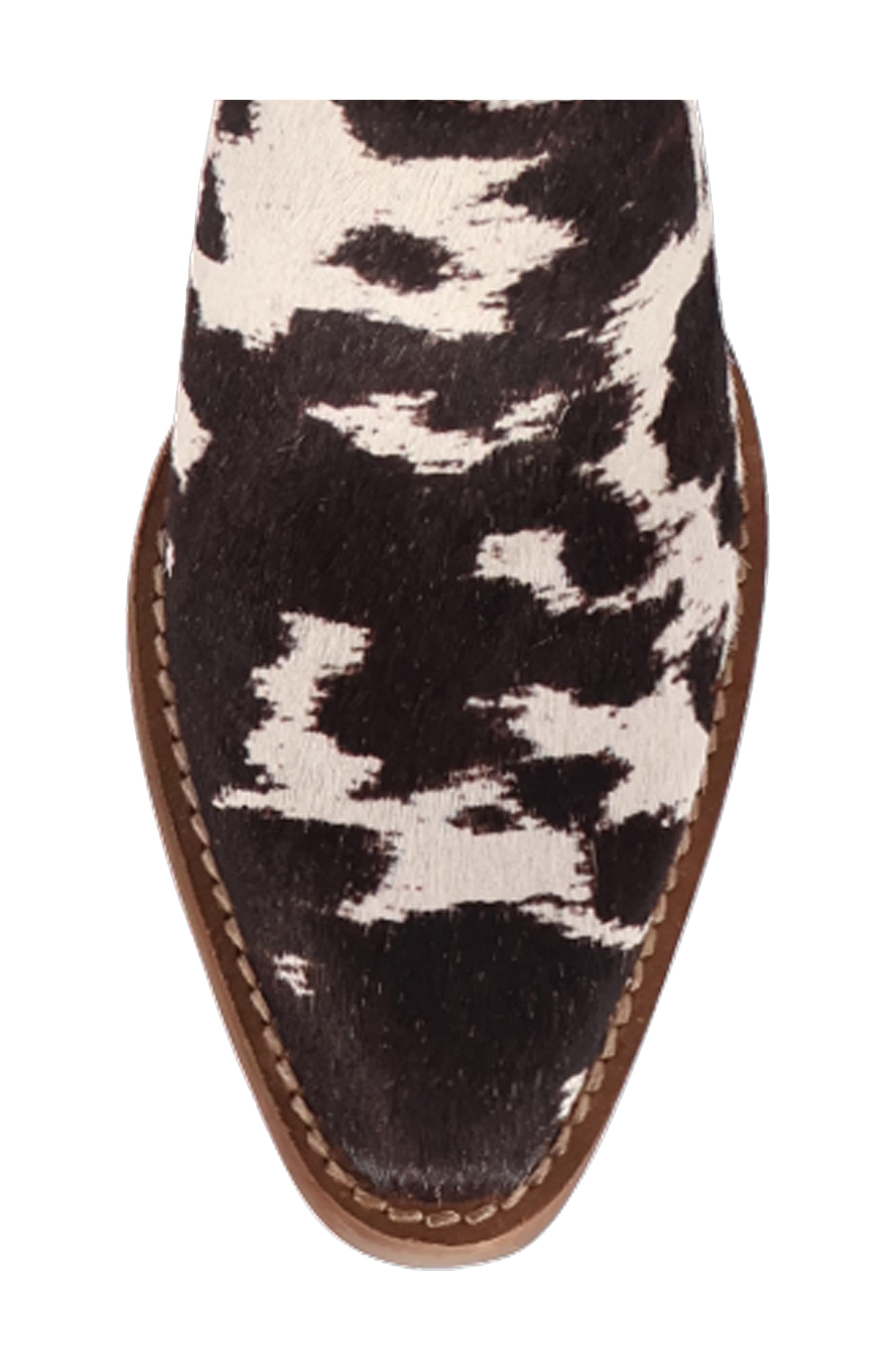 Dingo Calico Genuine Calf Hair Mule, Alternate, color, Cow Print