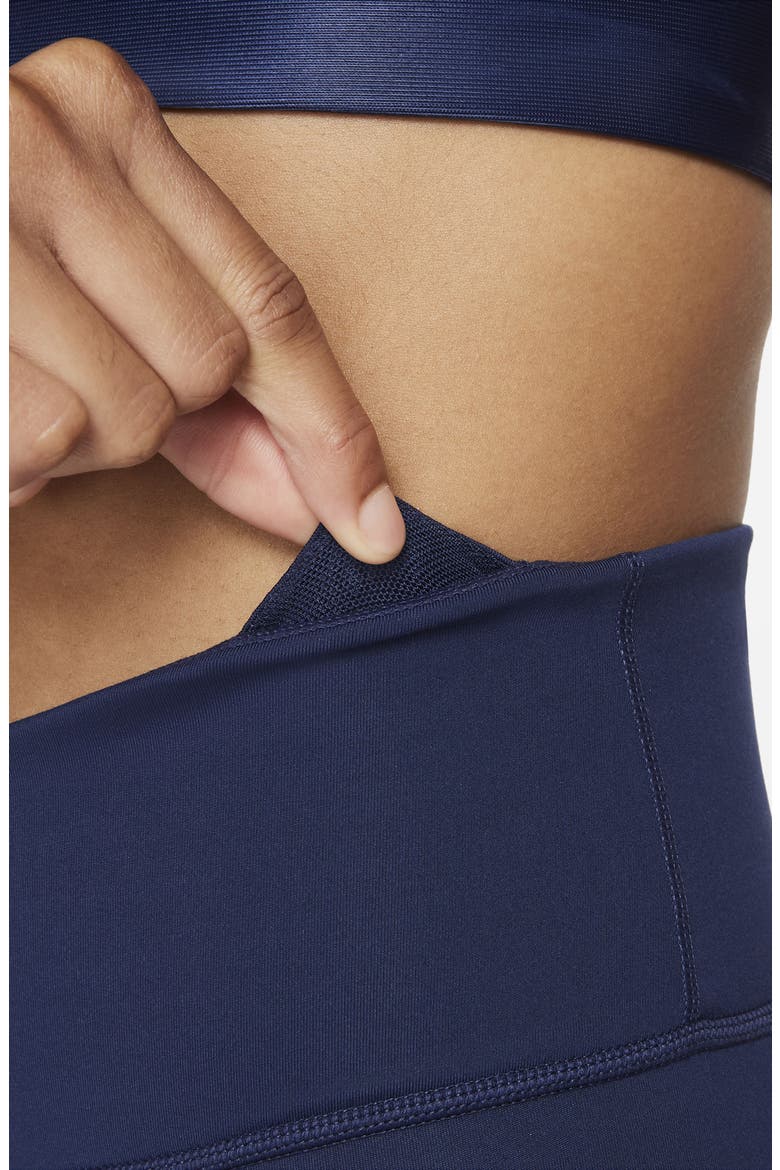 One Lux 7/8 Tights, Alternate, color, MIDNIGHT NAVY/ CLEAR